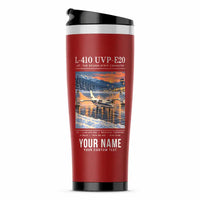 Thumbnail for LET L-410 UVP-E20 - Poster + Name - Stainless Steel (No Holder) - Red