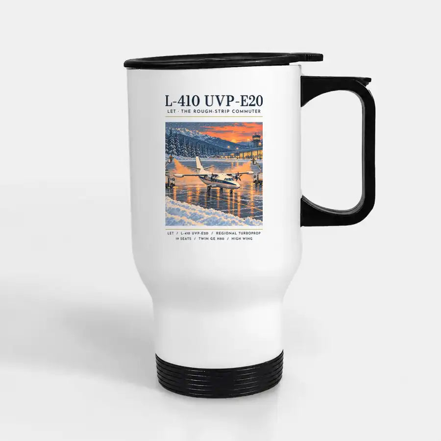 LET L-410 UVP-E20 - Poster - Stainless Steel with Holder - White