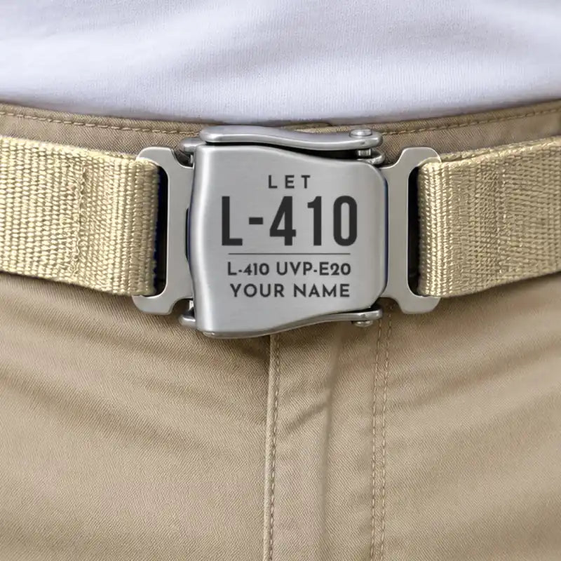 LET L-410 UVP-E20 - Seat Belt - Tag + Name - Beige