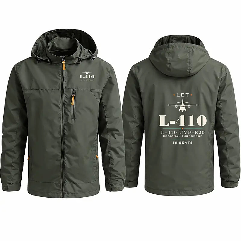 LET L-410 UVP-E20 Stylish Jackets - Hooded Windbreaker - Heritage - Olive Green