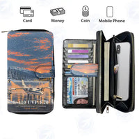Thumbnail for LET L-410 UVP-E20 Leather Wallets - Zip Long Wallet - 3D + Name