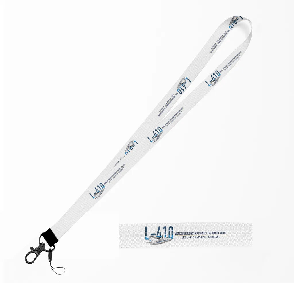 LET L-410 UVP-E20 lanyard - white