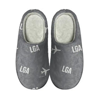 Thumbnail for New York LaGuardia Airport (LGA) Slippers & Flip Flops - Slippers - Cotton - Pattern - Gray