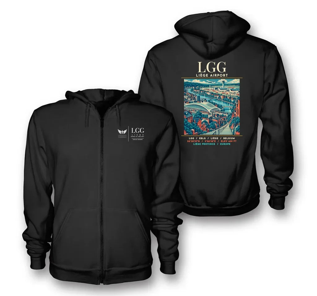LGG - Poster - Zipped Hoodie - Black