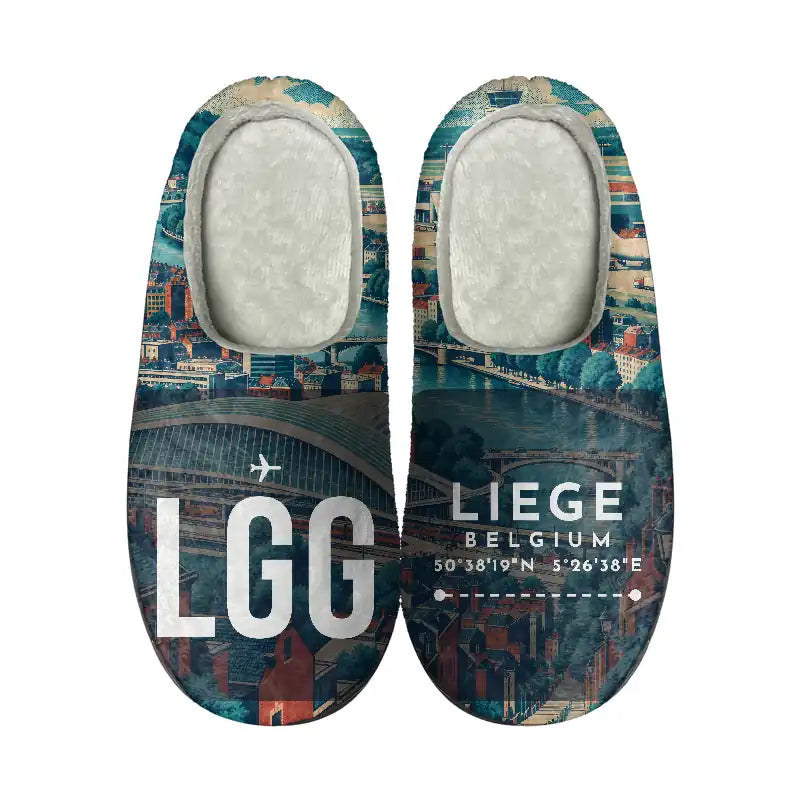 Liège Airport (LGG) Slippers & Flip Flops - Slippers - Cotton - Scene - Different