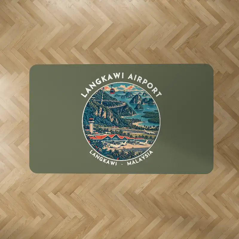 Langkawi International Airport (LGK) Carpets - Carpet Rectangle - Badge - Green Army V2