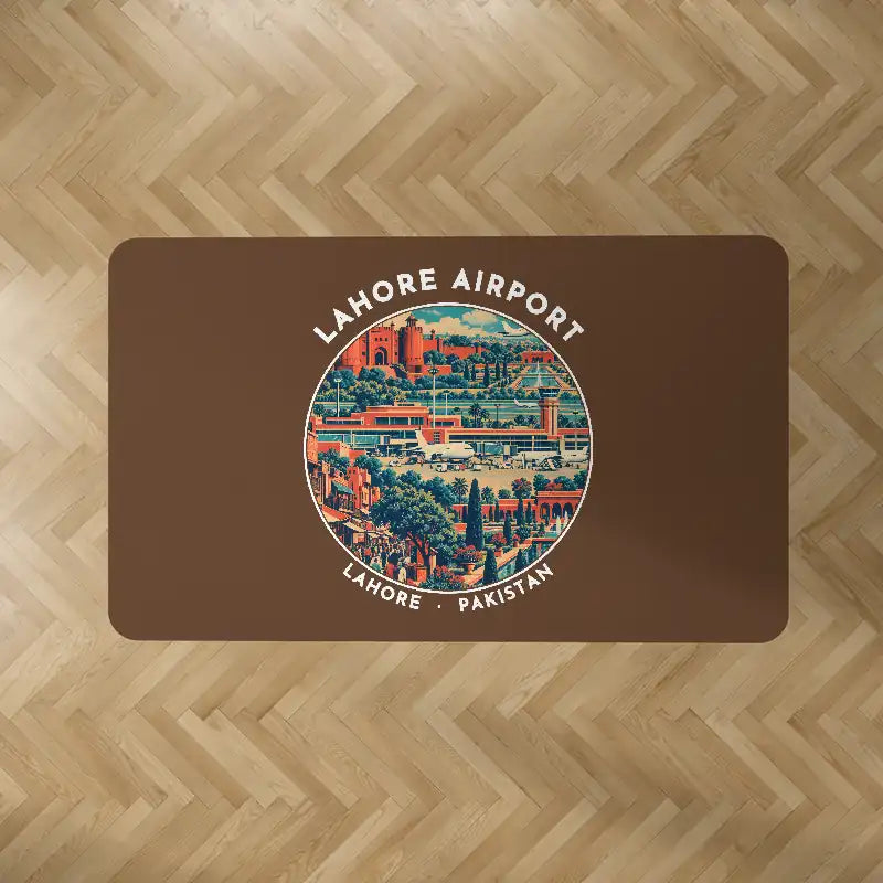 Allama Iqbal International Airport Lahore (LHE) Carpets - Carpet Rectangle - Badge - Brown