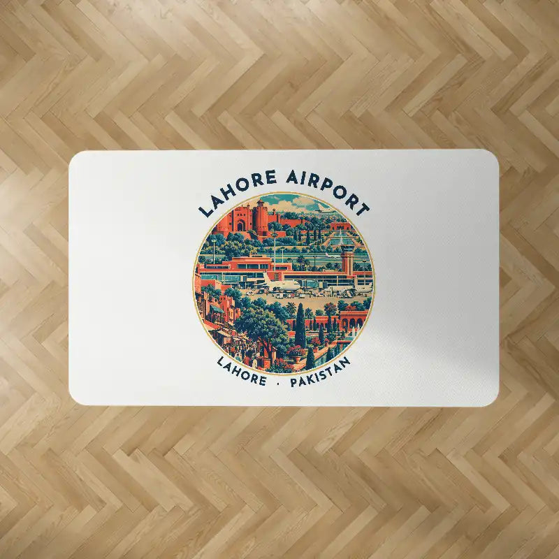 Allama Iqbal International Airport Lahore (LHE) Carpets - Carpet Rectangle - Badge - White