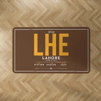 Thumbnail for Allama Iqbal International Airport Lahore (LHE) Carpets - Carpet Rectangle - ID Tag - Brown