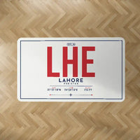 Thumbnail for Allama Iqbal International Airport Lahore (LHE) Carpets - Carpet Rectangle - ID Tag - White