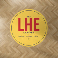 Thumbnail for Allama Iqbal International Airport Lahore (LHE) Carpets - Carpet Round - ID Tag - Yellow
