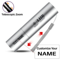 Thumbnail for LHR - Mini LED Flashlight - Silver + Name