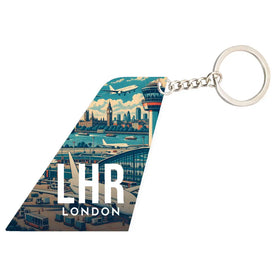 London Heathrow Airport (LHR) Tail Key Chains