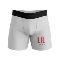 Thumbnail for Lille Airport (LIL) Men Boxers - Code - Light Gray