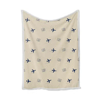 Thumbnail for Milano Linate Airport (LIN) Bedding Sets & Blankets - Blanket - Pattern - Beige