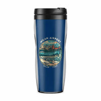 Thumbnail for Milano Linate Airport (LIN) Travel Mugs - Badge - Plastic (No Holder) - Blue