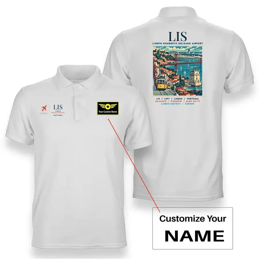 LIS - Poster - Double-Side Polo - White + Name
