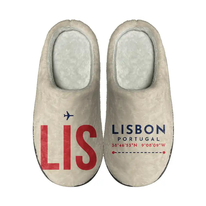 Lisbon Humberto Delgado Airport (LIS) Slippers & Flip Flops - Slippers - Cotton - Code - Different - Beige