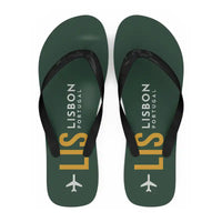 Thumbnail for Lisbon Humberto Delgado Airport (LIS) Slippers & Flip Flops - Slippers - Flip Flops - Code - Dark Green