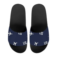 Thumbnail for Lisbon Humberto Delgado Airport (LIS) Slippers & Flip Flops - Slippers - Sport - Pattern - Navy Blue