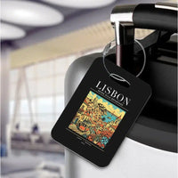 Thumbnail for LISBON - Poster - Luggage Tag - Black