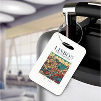 Thumbnail for LISBON - Poster - Luggage Tag - White