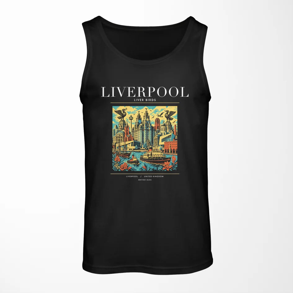 LIVERPOOL - Poster - Tank Top - Black