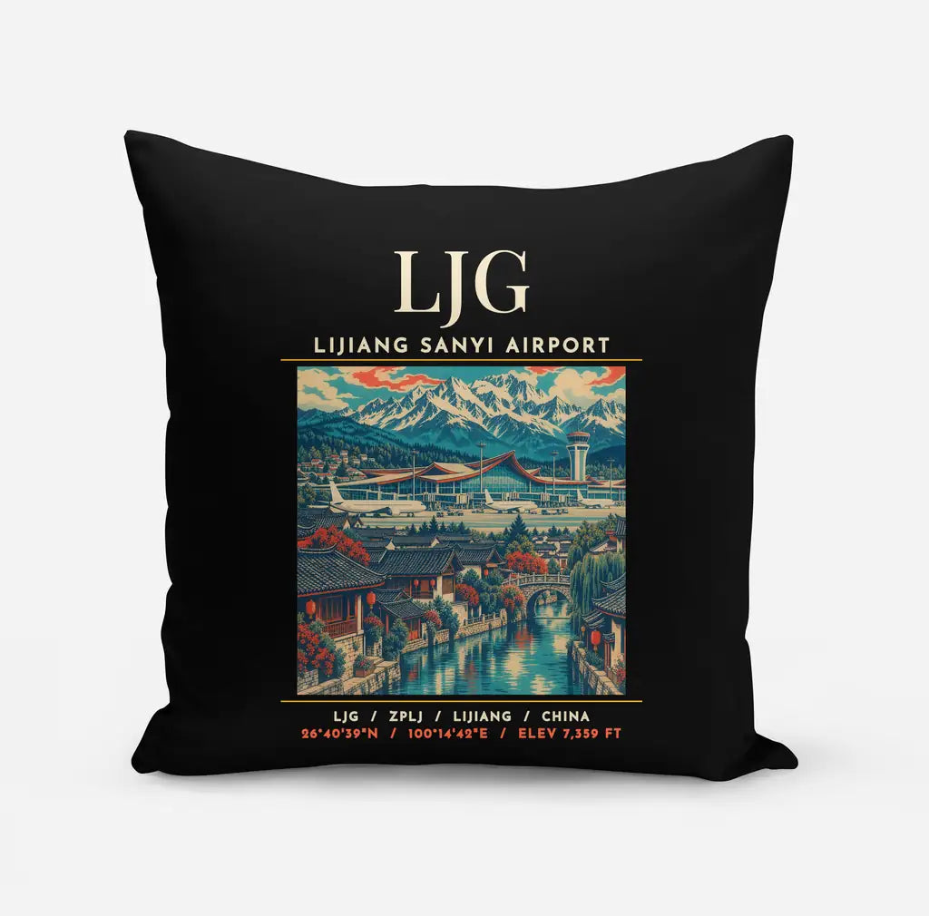 LJG - Poster - Pillow - Black
