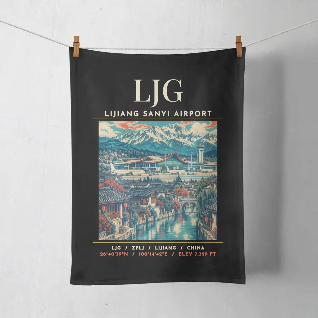 LJG - Poster - Towel - Black