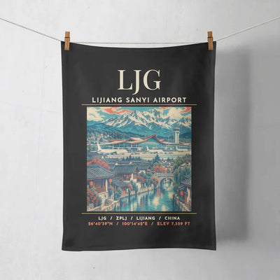 LJG - Poster - Towel - Black