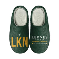 Thumbnail for Leknes Airport (LKN) Slippers & Flip Flops - Slippers - Cotton - Code - Different - Dark Green