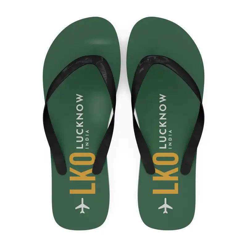 Chaudhary Charan Singh International Airport (LKO) Slippers & Flip Flops - Slippers - Flip Flops - Code - Green