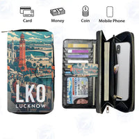 Thumbnail for Chaudhary Charan Singh International Airport (LKO) Leather Wallets - Zip Long Wallet - Scene