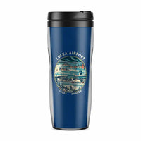 Thumbnail for Luleå Airport (LLA) Travel Mugs - Badge - Plastic (No Holder) - Blue
