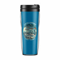 Thumbnail for Luleå Airport (LLA) Travel Mugs - Badge - Plastic (No Holder) - Light Blue