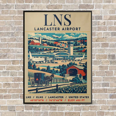 LNS - Poster - Canvas Framed - Beige