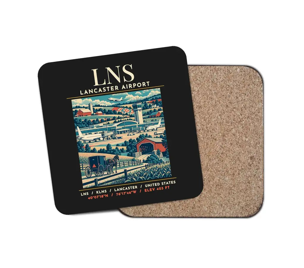 LNS - Poster - Coaster - Black