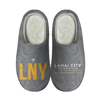 Thumbnail for Lanai Airport (LNY) Slippers & Flip Flops - Slippers - Cotton - Code - Different - Gray