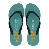 Thumbnail for Lanai Airport (LNY) Slippers & Flip Flops - Slippers - Flip Flops - Code - Turquoise