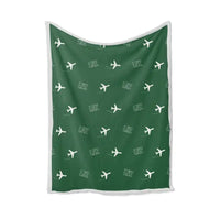 Thumbnail for Linz Airport (LNZ) Bedding Sets & Blankets - Blanket - Pattern - Green