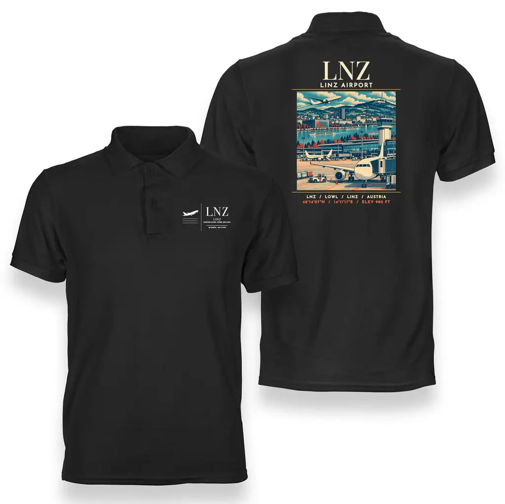 LNZ - Poster - Double-Side Polo - Black