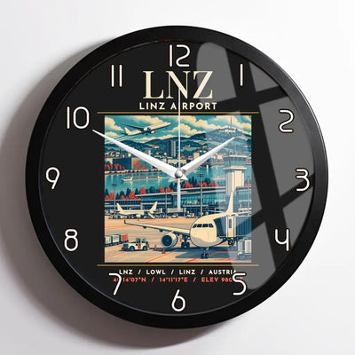 LNZ - Poster - Wall Clock Framed - Black