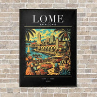 Thumbnail for LOME - Poster - Canvas Framed - Black