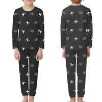 Thumbnail for Zainuddin Abdul Madjid International Airport Lombok (LOP) Pajamas - Children Pajamas - Black