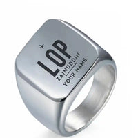 Thumbnail for Zainuddin Abdul Madjid International Airport Lombok (LOP) Rings - Ring - Silver + Name