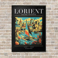 Thumbnail for LORIENT - Poster - Canvas Framed - Black