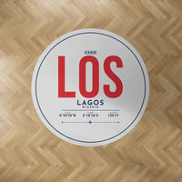 Thumbnail for Murtala Muhammed International Airport (LOS) Carpets - Carpet Round - ID Tag - Light Gray V2
