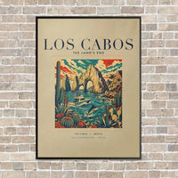 Thumbnail for LOS CABOS - Poster - Canvas Framed - Beige