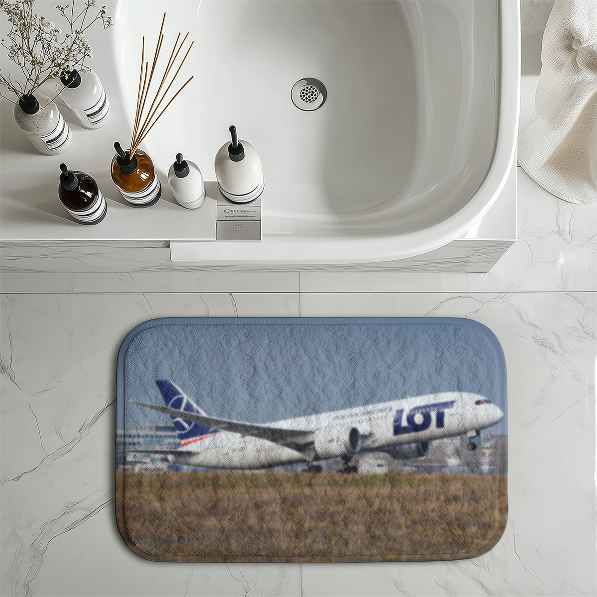 LOT Polish Airlines Boeing 787 Designed Bath Mats
