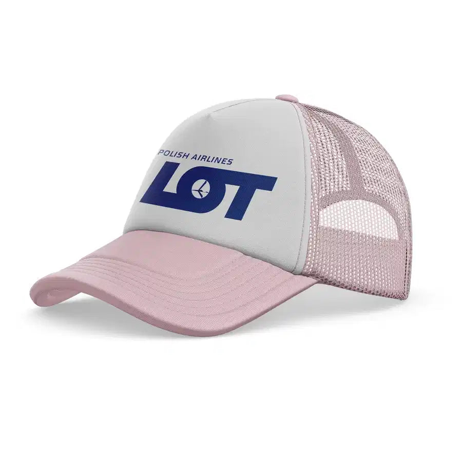 LOT Polish Airlines trucker cap - light pink